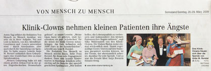 Hamburger Abendblatt, 28./29. März 2009